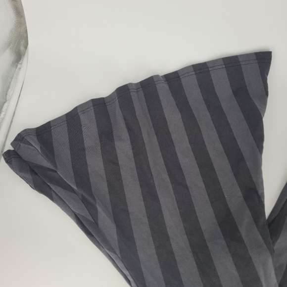 KILLSTAR Women's Inferno Room Flare Pants in Black & Gray Stripe size XXL - Picture 2 of 9